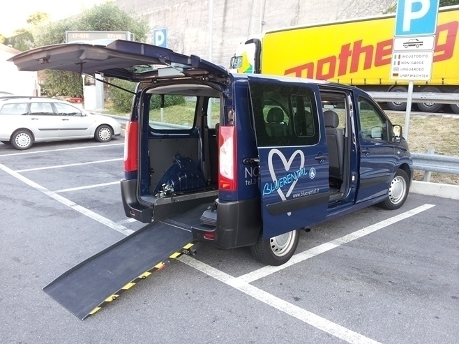 Italy Wheelchair Van Rentals - BLUERENTAL AUTONOLEGGIO